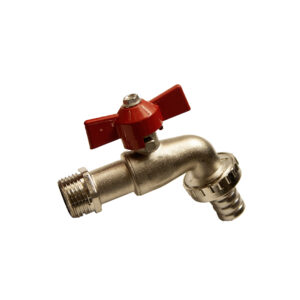 CANILLA 1/2 ESFERICA BRONCE MANIJA MARIPOSA